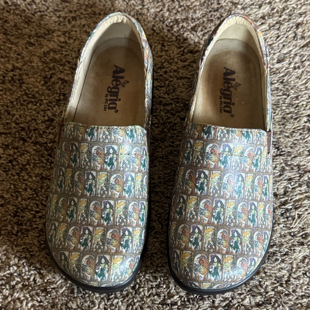 Algeria Keli Love You Mucha shoes with all over print Size 39 = Size 9 - Picture 4 of 16